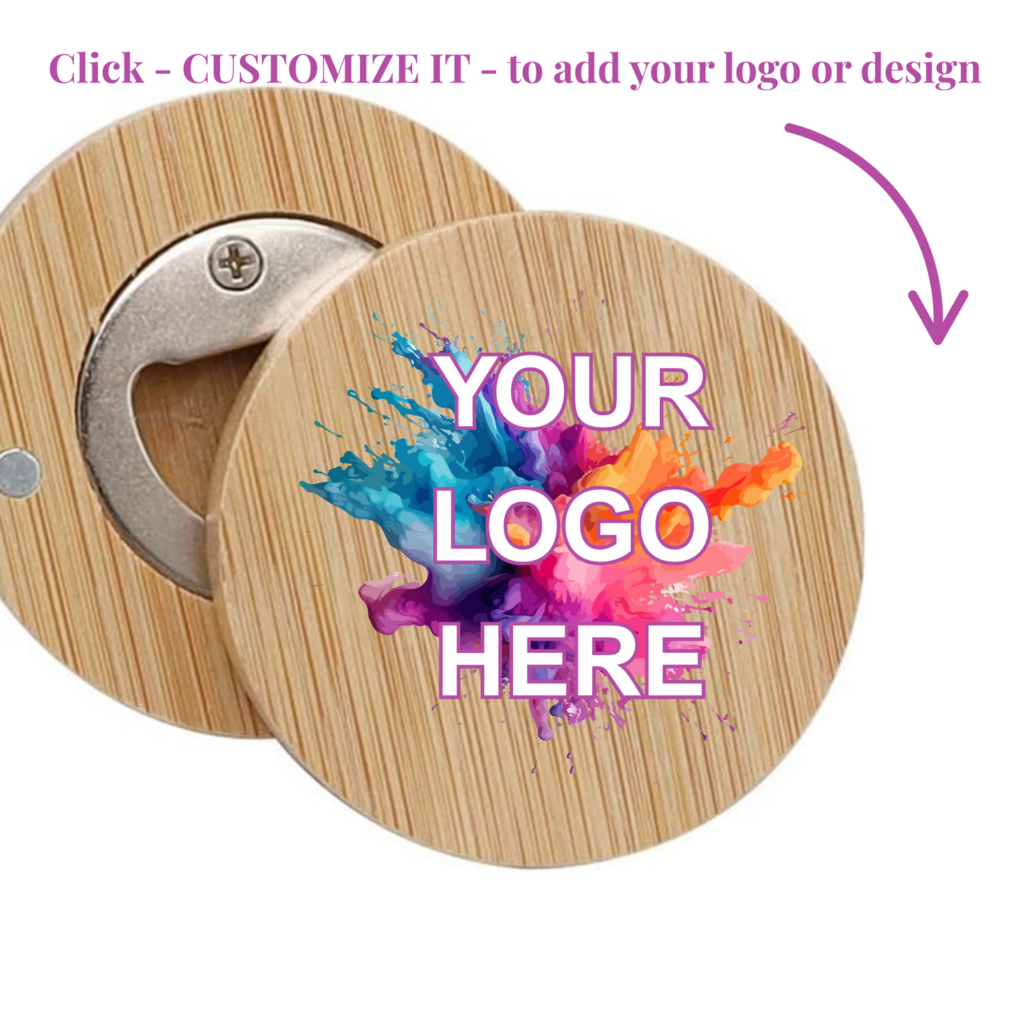Bamboo Magnetic Bottle Opener