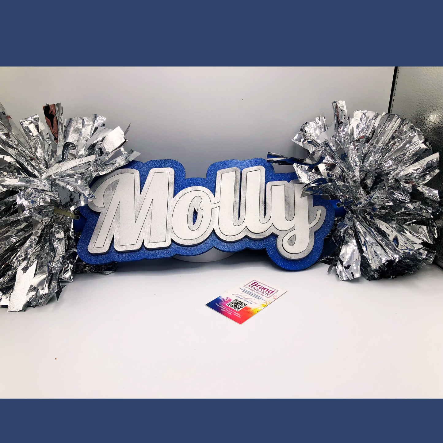 Custom Cheer Stick Roman Font Pom Signs