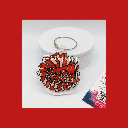 Cheer Spirit Personalized Bag Tag/Keychain