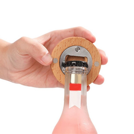 Bamboo Magnetic Bottle Opener